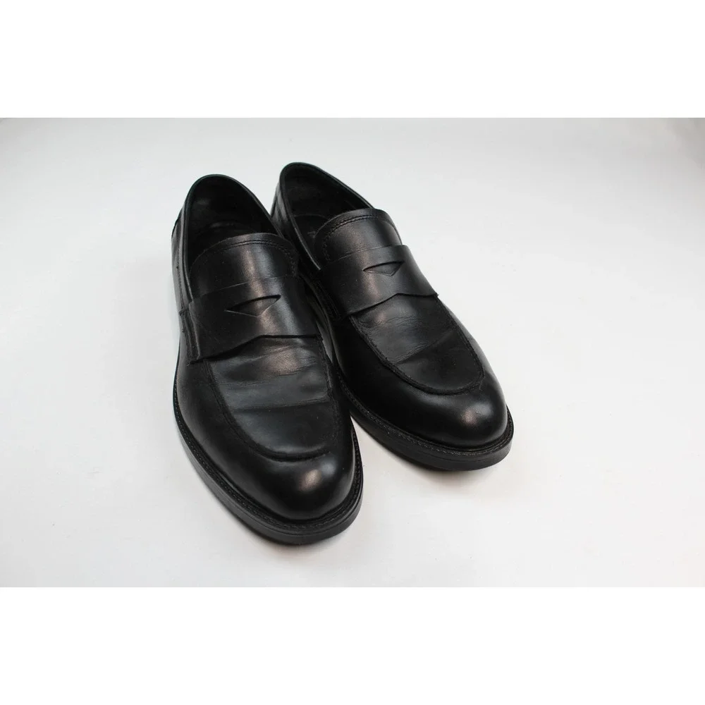 PARROTTO MEN Shoes Size 12 Genuine Black Leather & Made In  ITALY